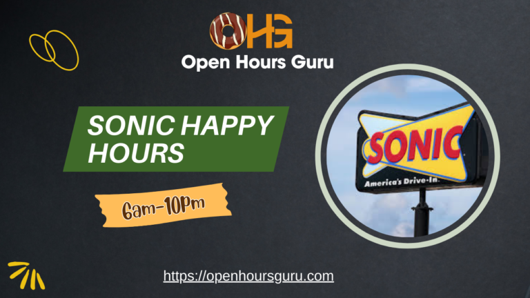 Your Sonic Happy Hour Cheat Sheet (Deals, Times, and Insider Tips)