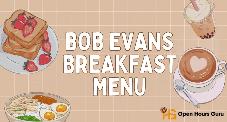 Bob Evans Breakfast Menu