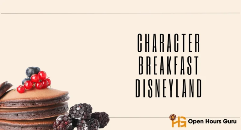 Character Breakfast Disneyland