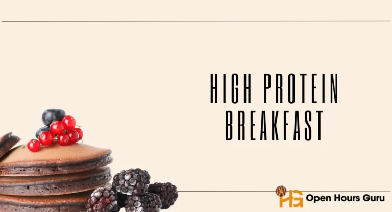High Protein Breakfast